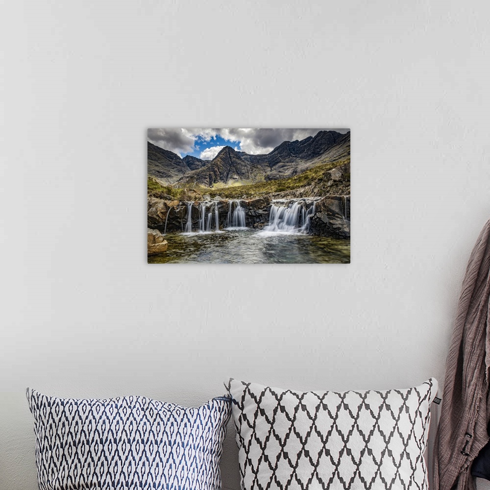 A bohemian room featuring Fairy Pools Waterfalls; Glenn Brittle, Isle Of Skye, Scotland