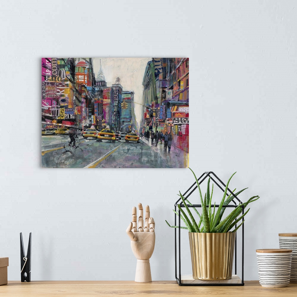 New York Collage I Wall Wall Prints, Big Art, Peels Canvas Great | Framed Canvas Prints