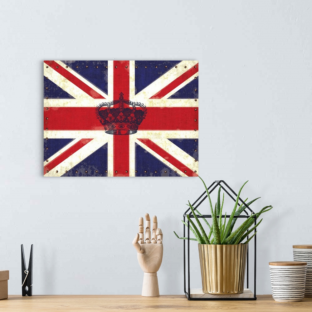 Royal Union Jack | Large Solid-Faced Canvas Wall Art Print | Great Big Canvas