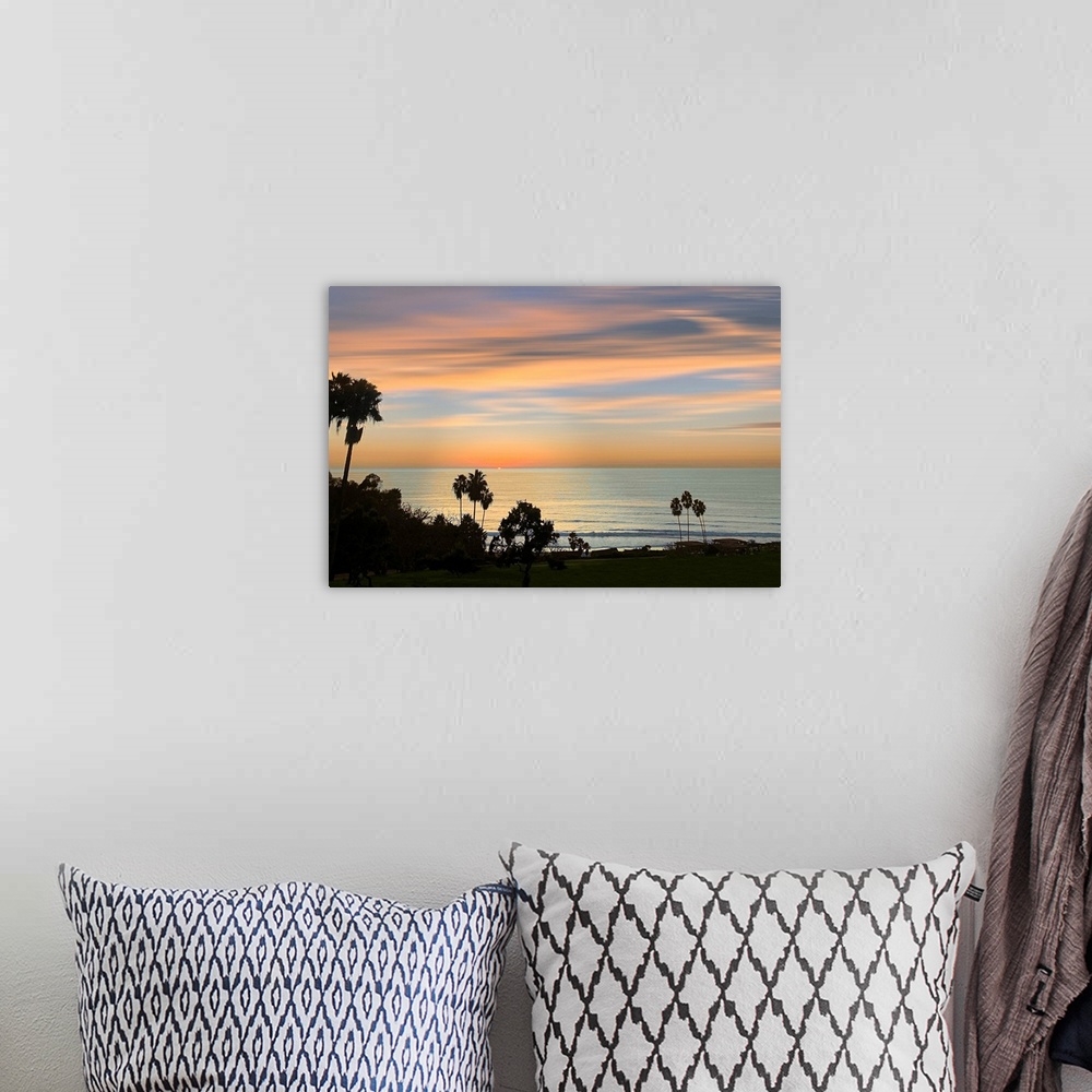 A bohemian room featuring Laguna Beach Sunset II