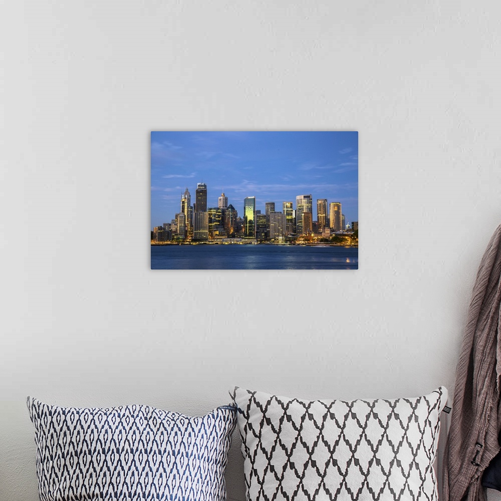 A bohemian room featuring Australia, Sydney. View of downtown at sunset.