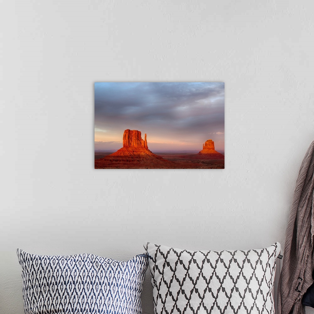 A bohemian room featuring AZ, Monument Valley, The Mittens.
