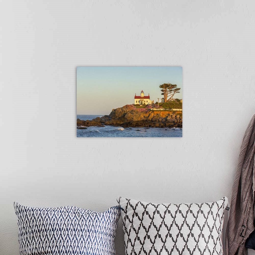 A bohemian room featuring Battery Point Lighthouse in Crescent City, California, USA