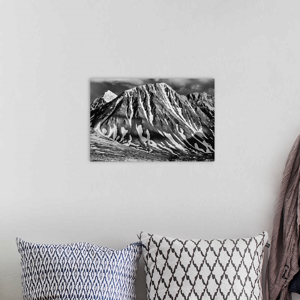 A bohemian room featuring Canada, Yukon, Haines junction. St. Elias mountains landscape.