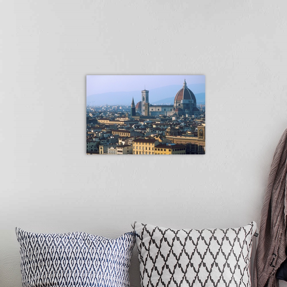 A bohemian room featuring Europe, Italy, Florence..Cityscape with The Duomo dominating the skyline.