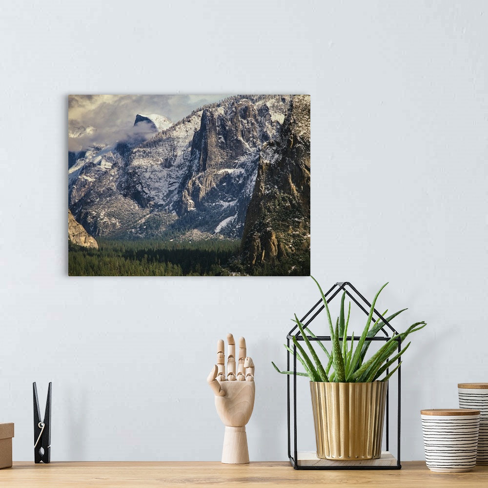 A bohemian room featuring Half Dome and Valley, Yosemite National Park, California