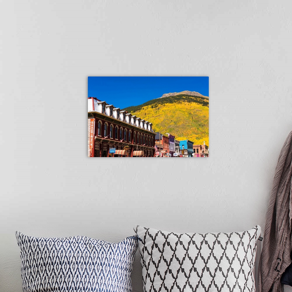 A bohemian room featuring Historic downtown and fall color, Silverton, Colorado USA