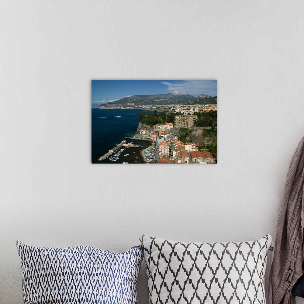 A bohemian room featuring ITALY-Campania-(Sorrento Peninsula)-SORRENTO:.View of Marina Grande Area/ Daytime... Walter Bibik...