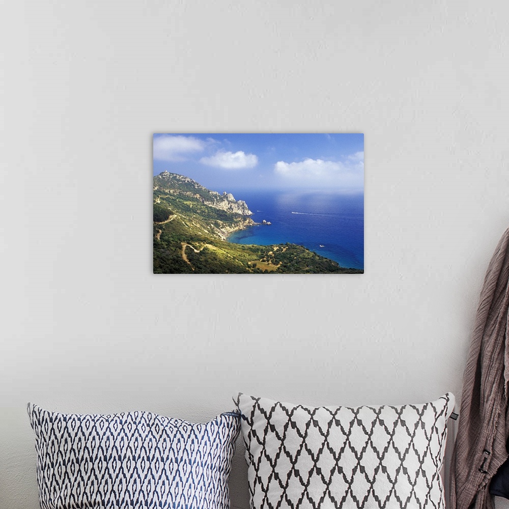 A bohemian room featuring Europe, Italy, Tuscany, Promontorio dell'Argentario. Shore view