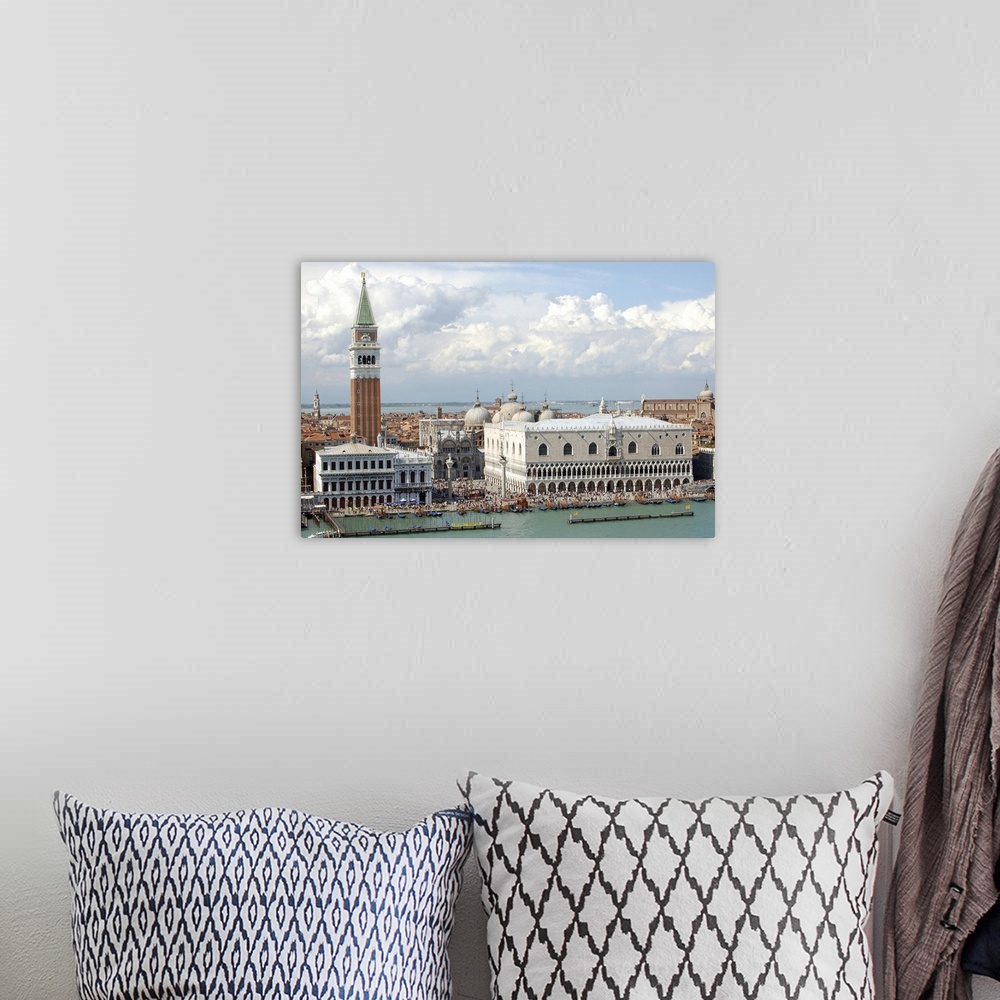 A bohemian room featuring Italy, Venice. St. Mark's Square on the Grand Canal