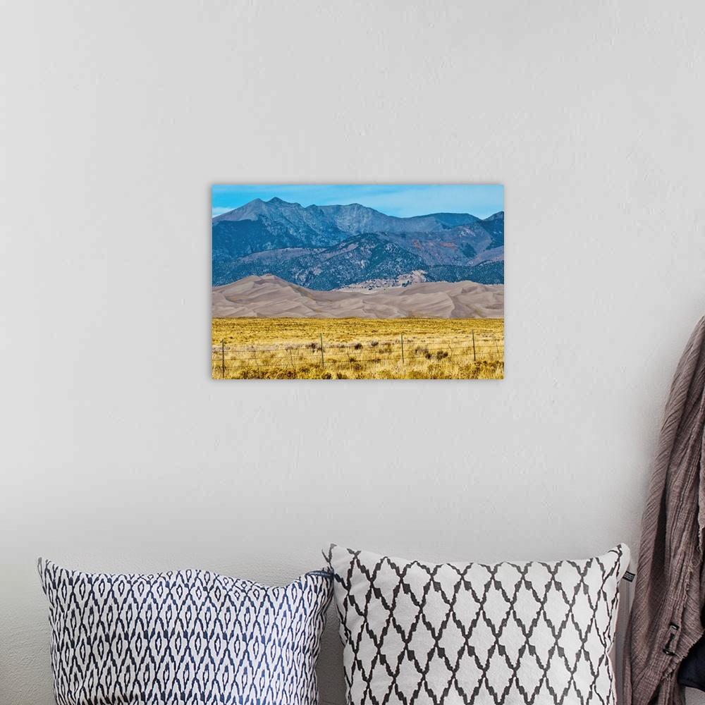 A bohemian room featuring North America, USA, Colorado, Alamosa, Great Sand Dunes National Park and Preserve