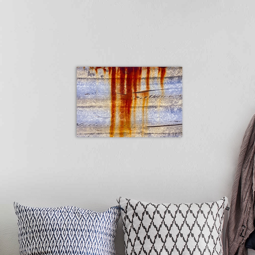 A bohemian room featuring Rust abstract