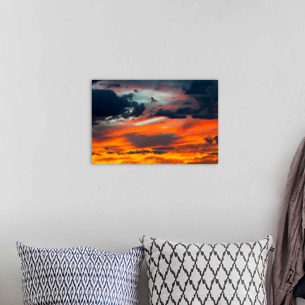 A bohemian room featuring North America, USA, Arizona, Sunset over Page.