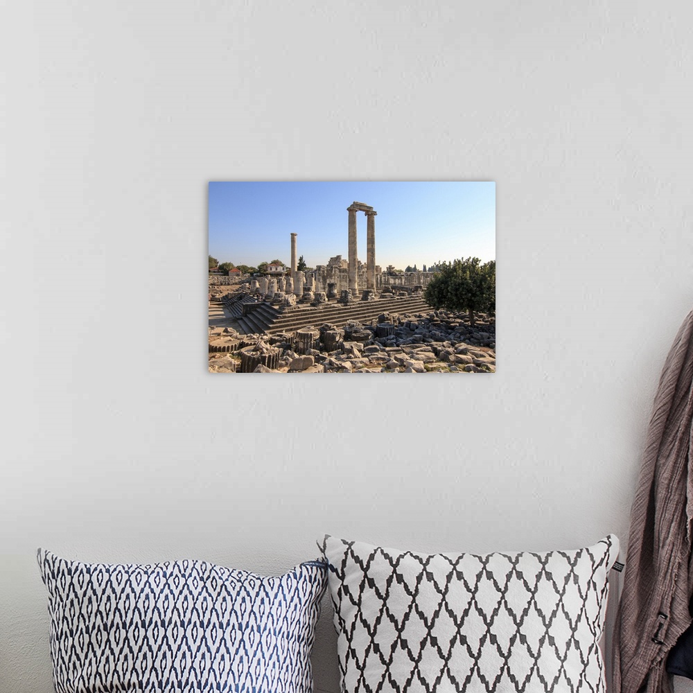 A bohemian room featuring Turkey, west coast, Didyma, a sacred site of the ancient world. Its Temple of Apollo ,oracle,attr...