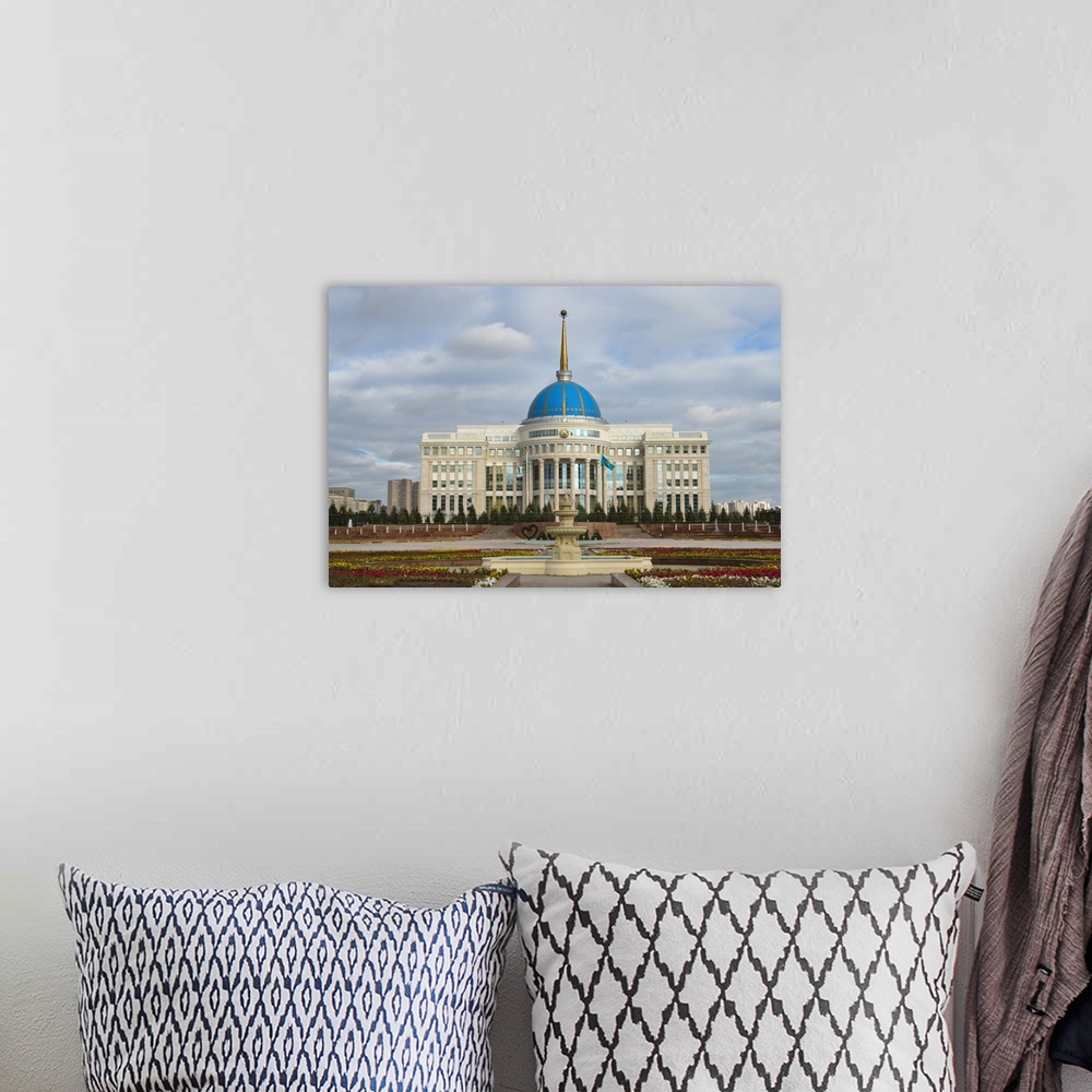 A bohemian room featuring The Ak Orda Presidential Palace, Astana, Kazakhstan