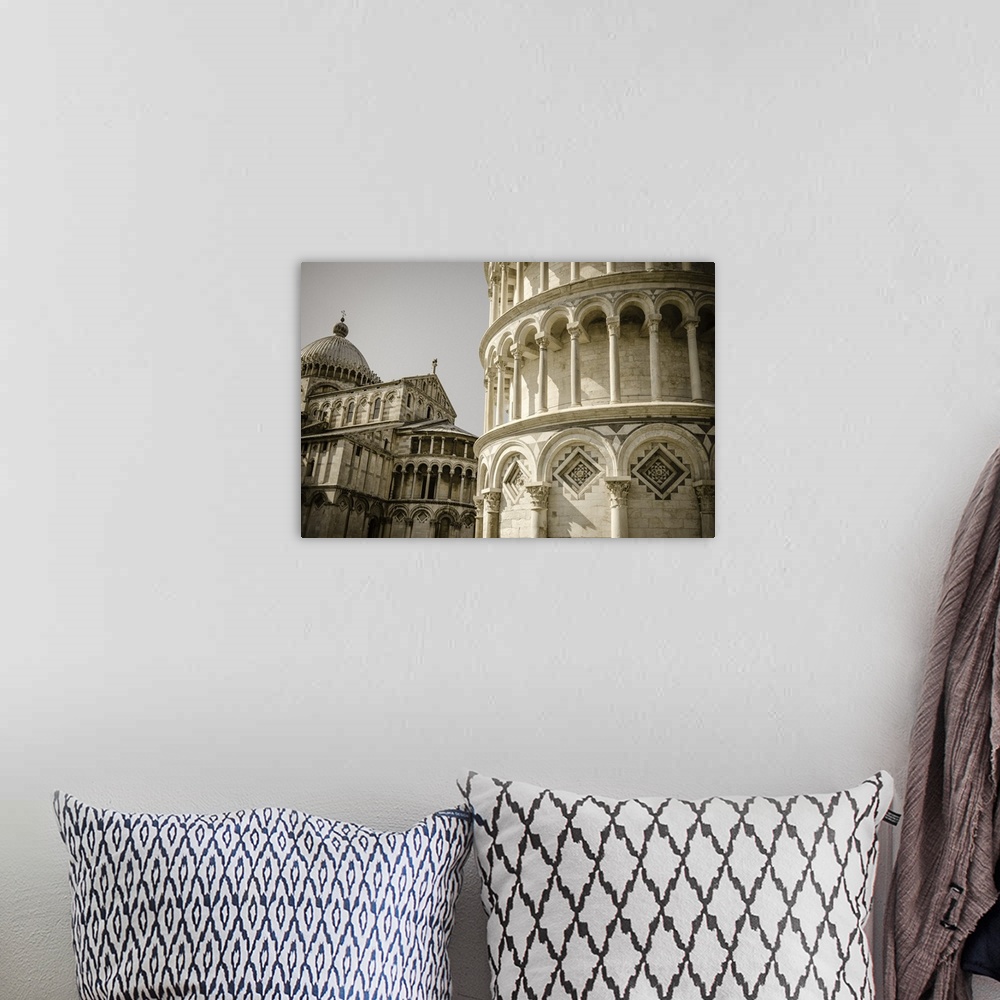 A bohemian room featuring The Leaning Tower and Pisa Cathedral, Pisa, Tuscany, Italy.