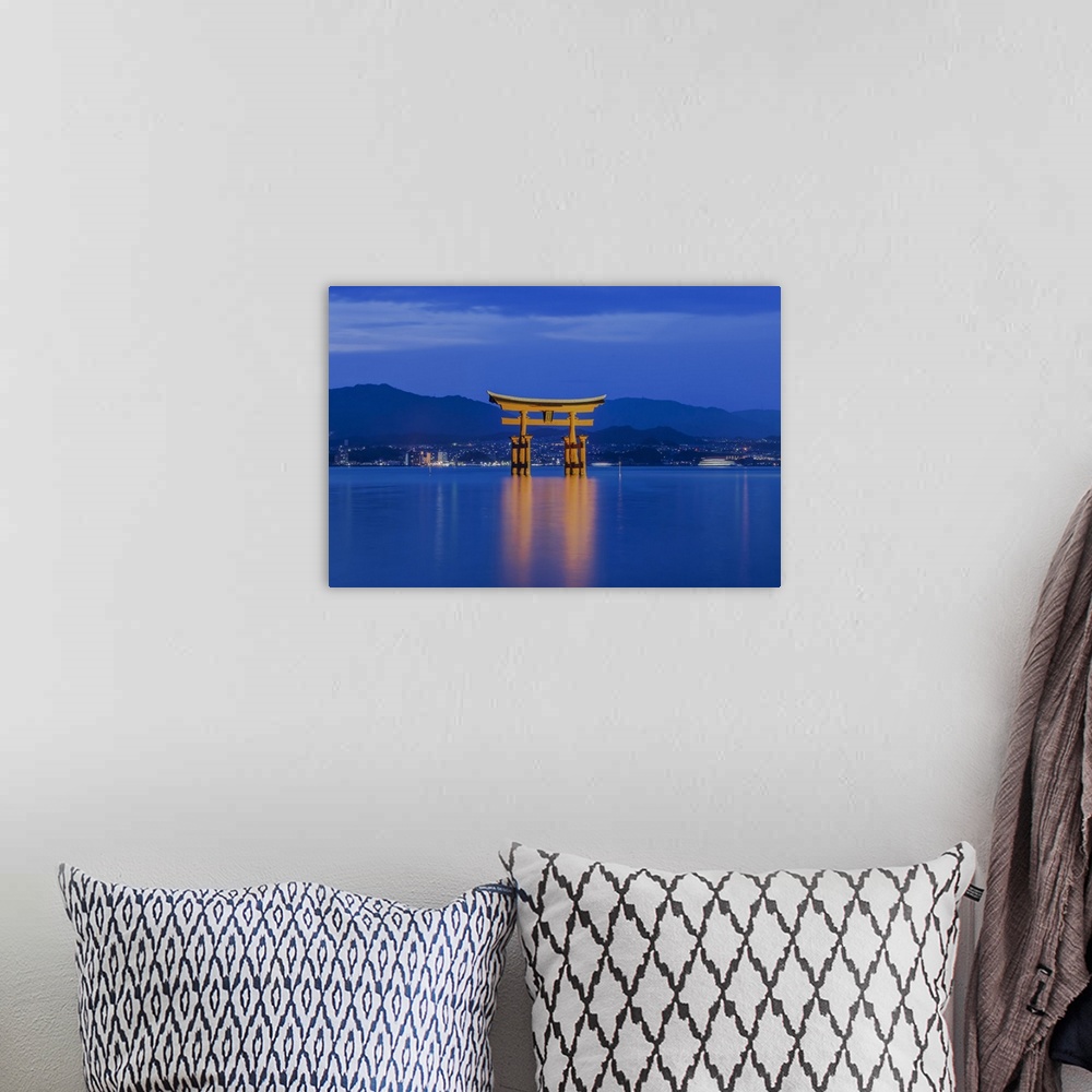 A bohemian room featuring Japan, Miyajima, Itsukushima Shrine, Twilight Floating Torii Gate