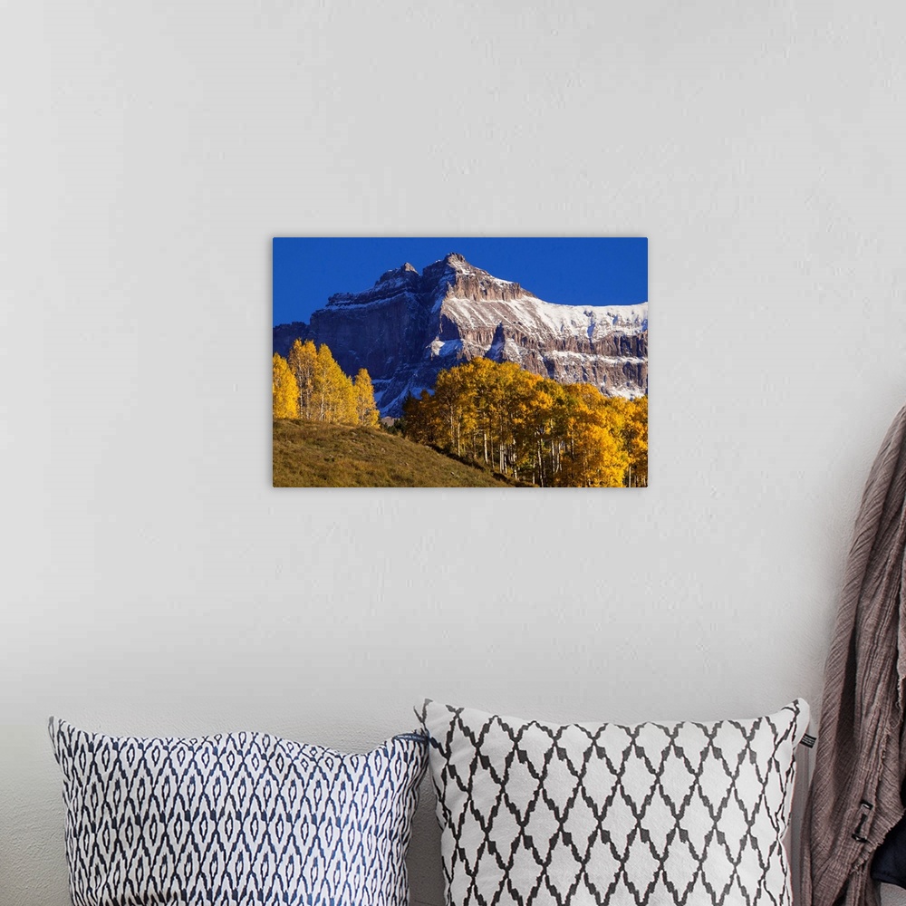 A bohemian room featuring USA, Colorado, San Juan Mountains. Mountains and autumn landscape.