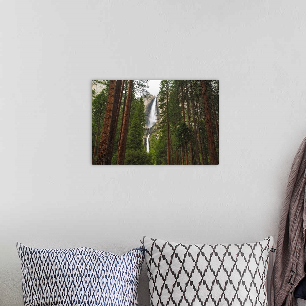 A bohemian room featuring Yosemite Falls, Yosemite National Park, California USA