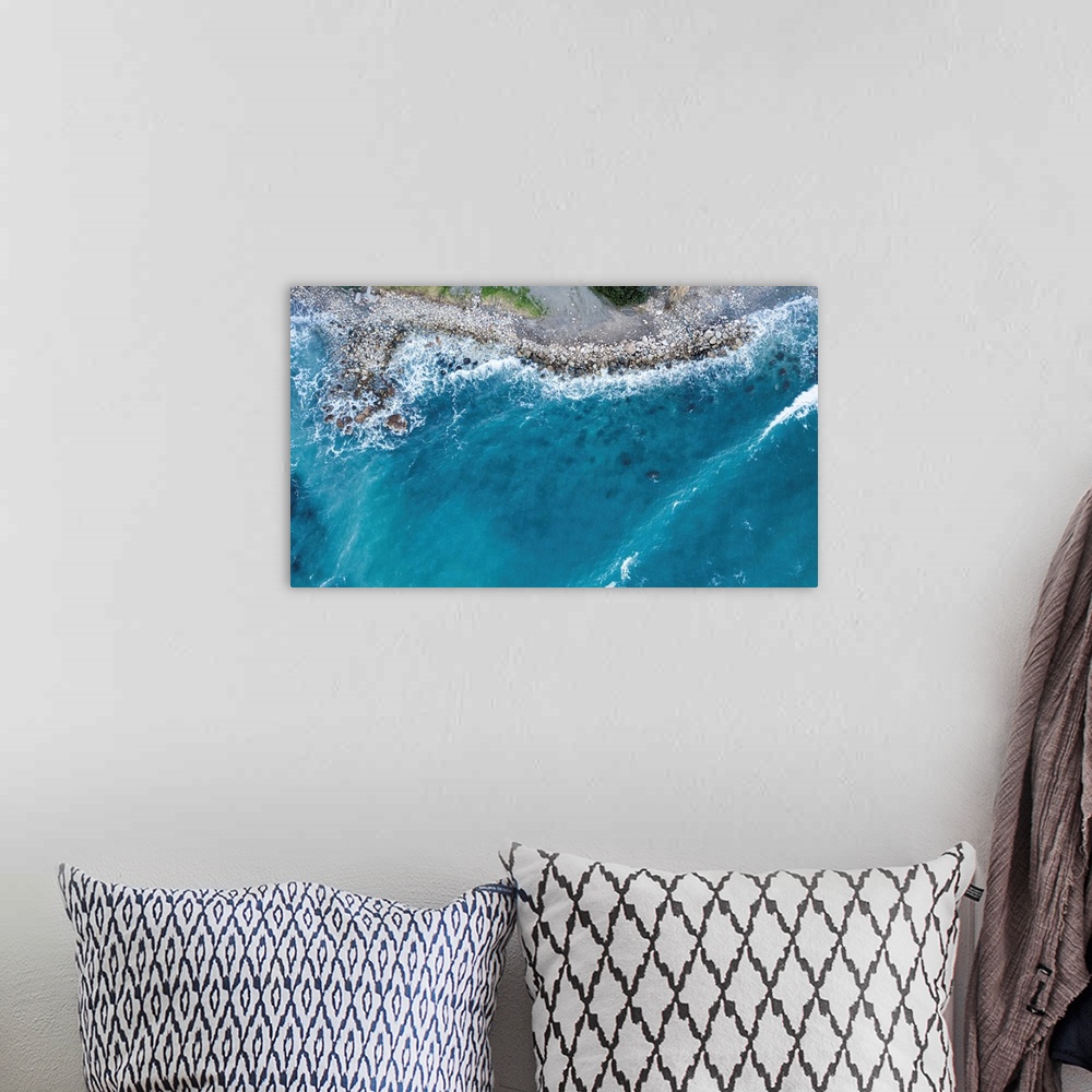 A bohemian room featuring Abstract Ocean