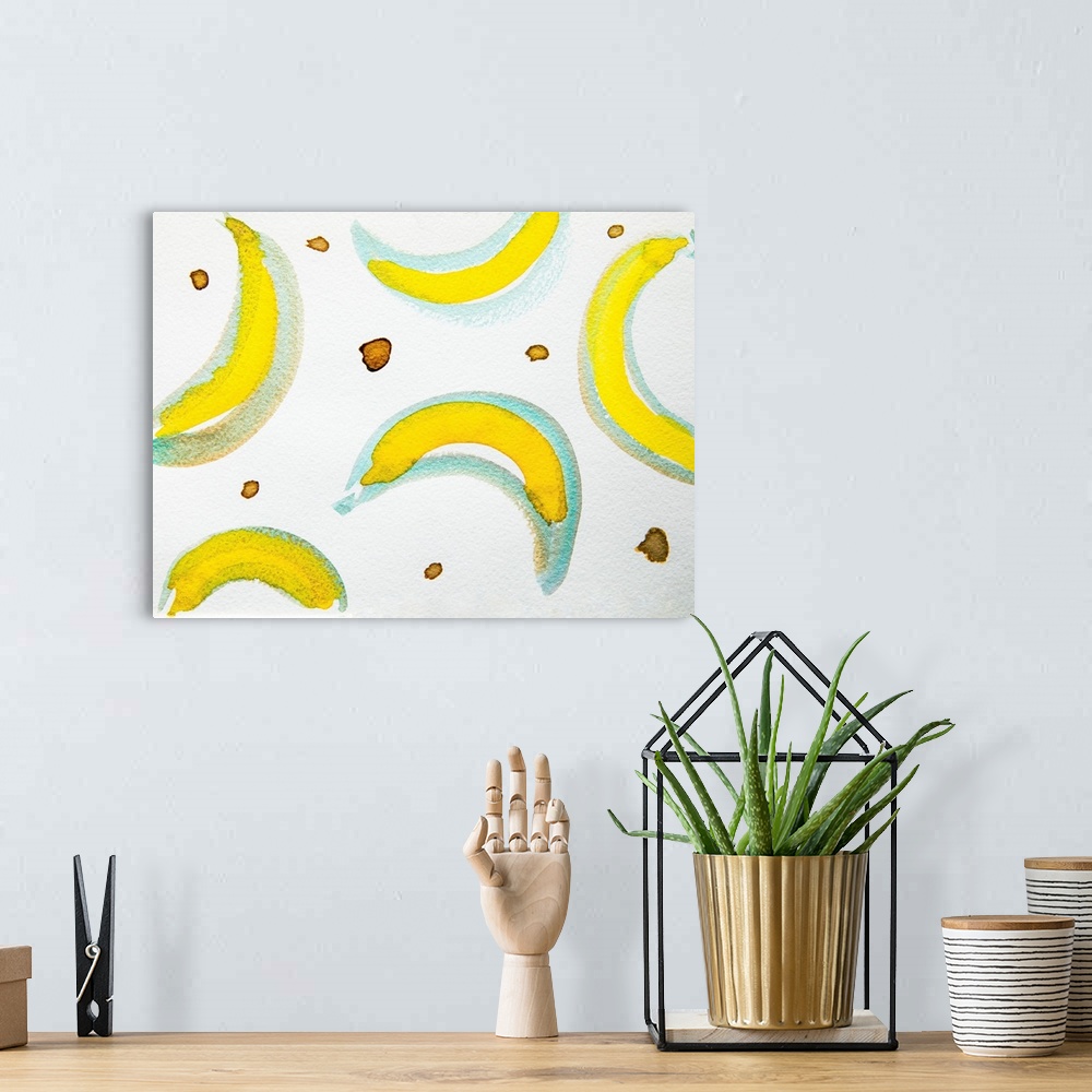 A bohemian room featuring Banana Print