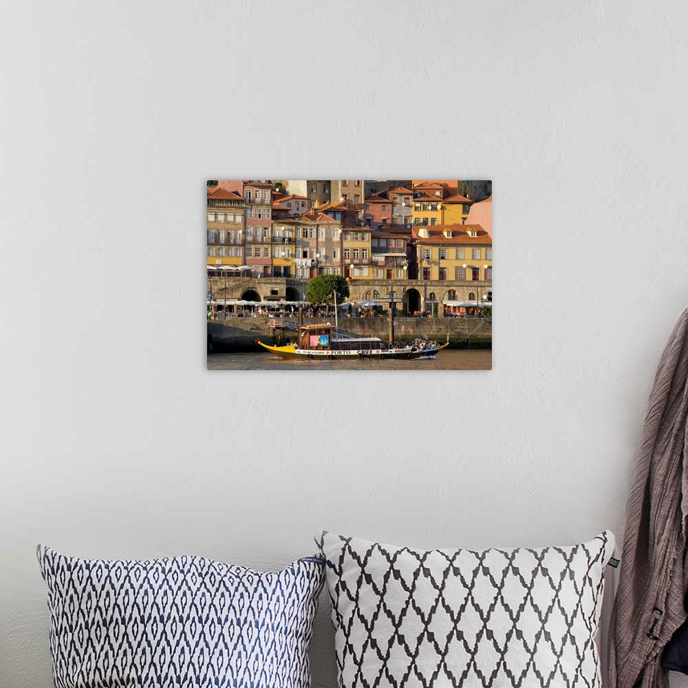 A bohemian room featuring Portugal, Porto, Costa Verde, Porto, Oporto, The Douro river, Port Wine Barge