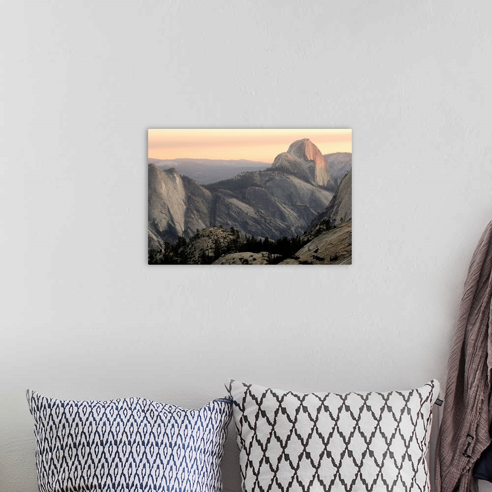 A bohemian room featuring USA, CA, Yosemite National Park, Half Dome Mountain seen from Olmsted Point