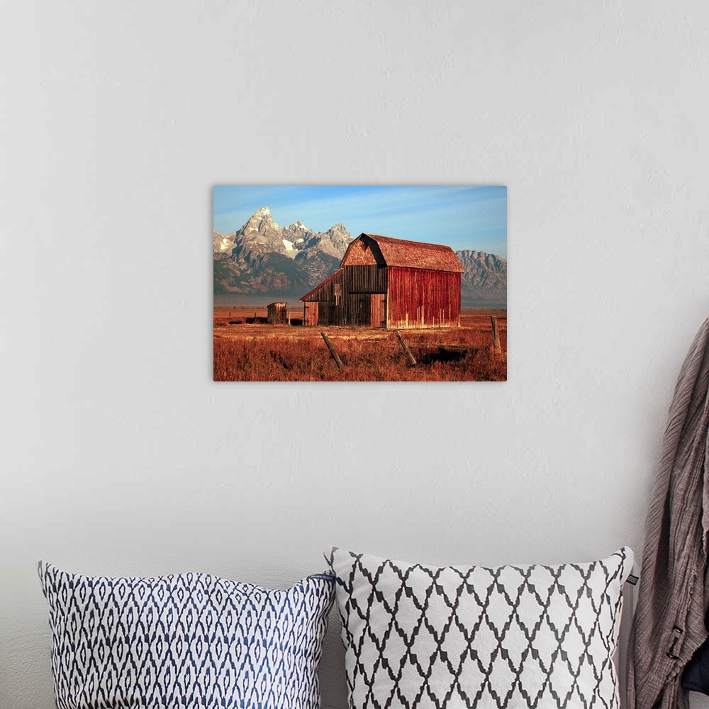 A bohemian room featuring Barn in Grand Teton National Park