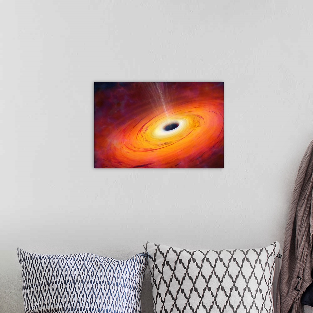 A bohemian room featuring A black hole is an object so compact that nothing can escape its gravitational pull. Not even lig...