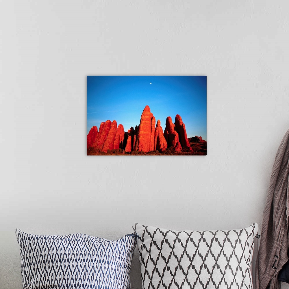 A bohemian room featuring Devils Garden In Arches National Park
