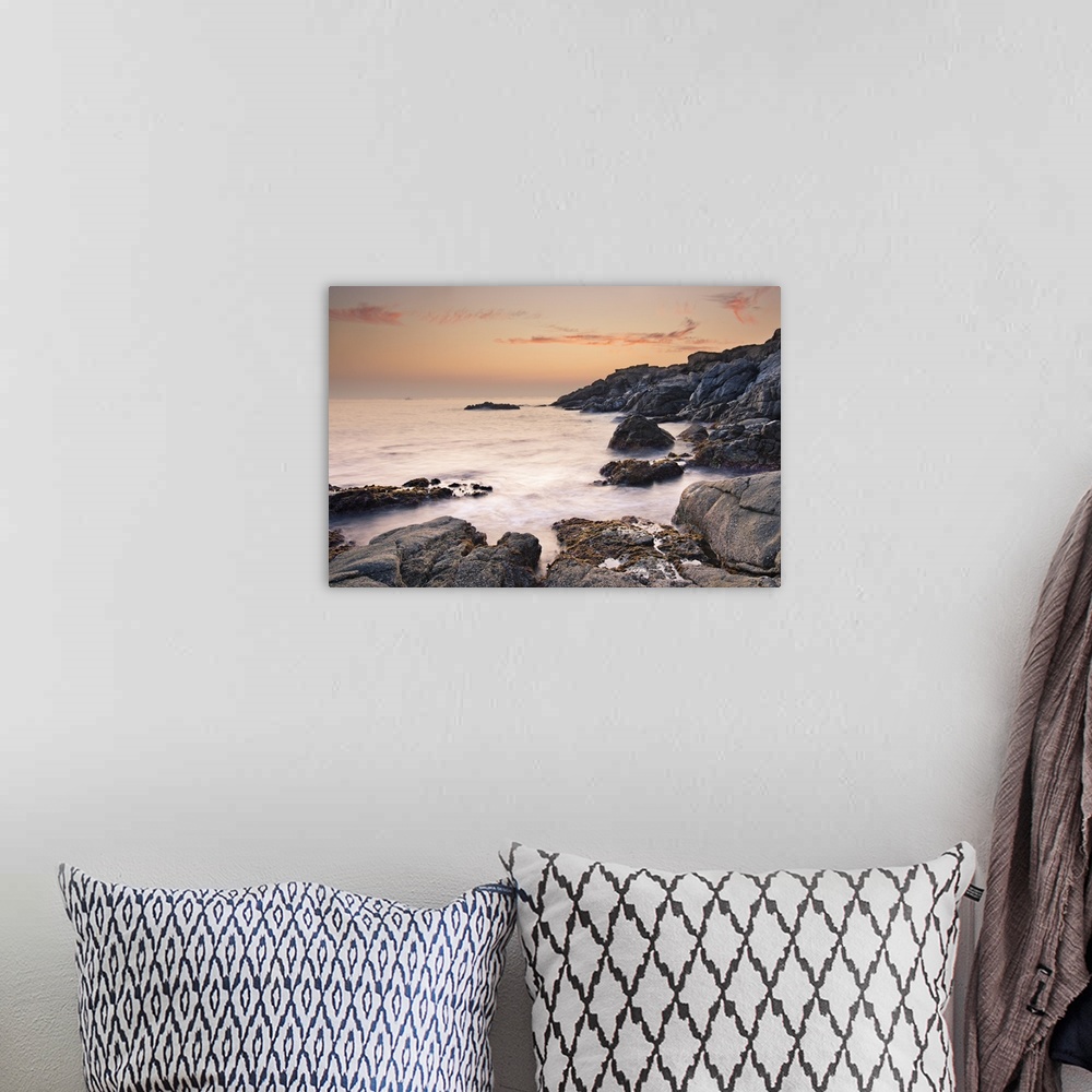 A bohemian room featuring Evening in the coast of Cap de Creus