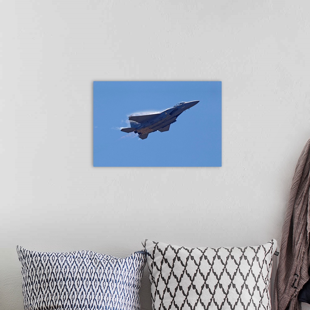 A bohemian room featuring F-15, USAF