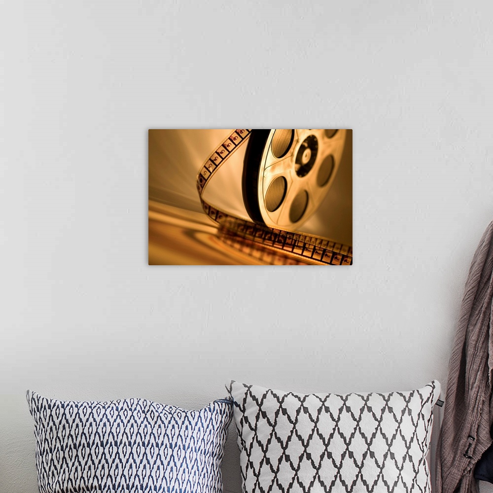 Film Reel | Large Floating Frame Canvas Wall Art | Great Big Canvas