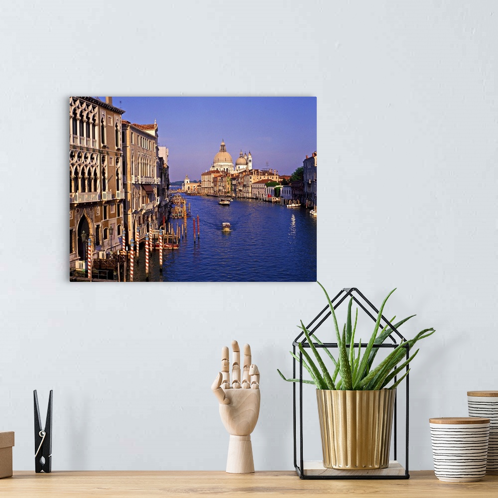 A bohemian room featuring Grand Canal at dusk, Venice