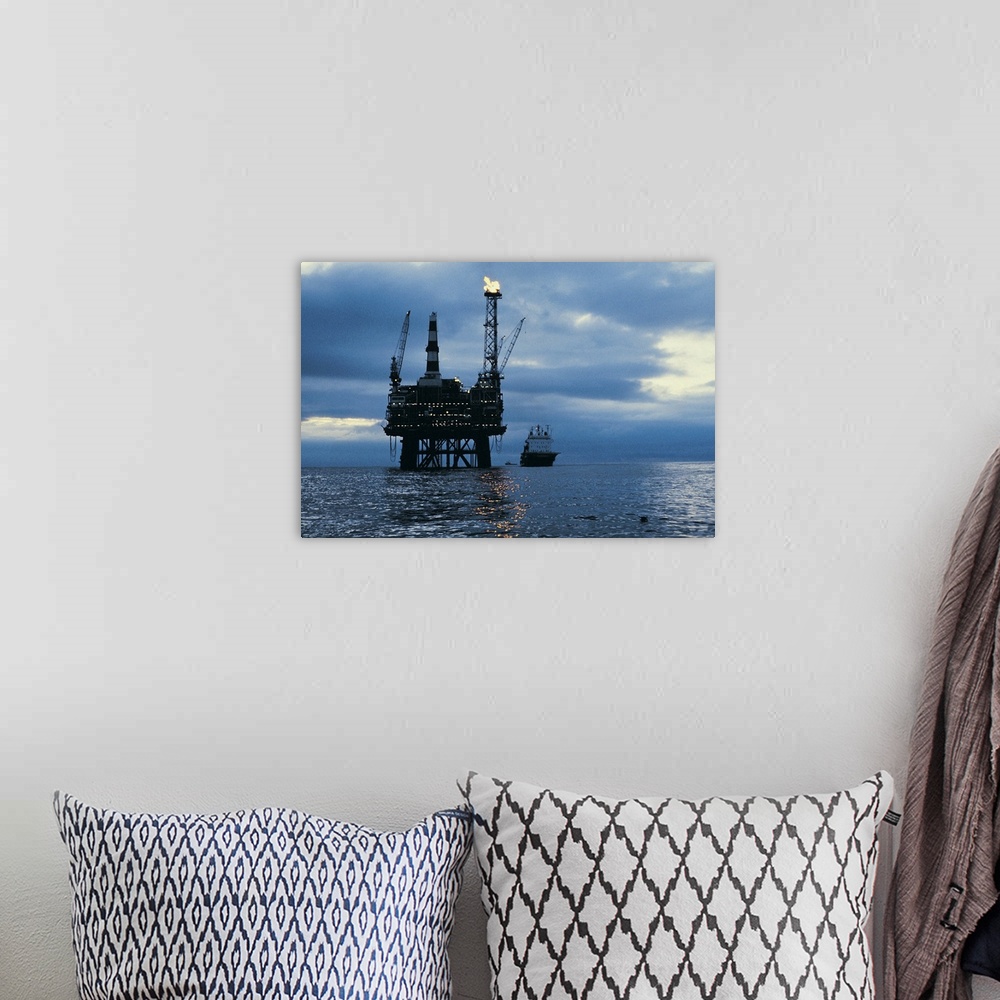 A bohemian room featuring Offshore oil platform