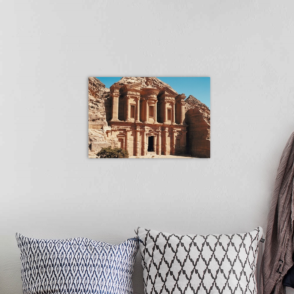 A bohemian room featuring Petra ruins, Jordan
