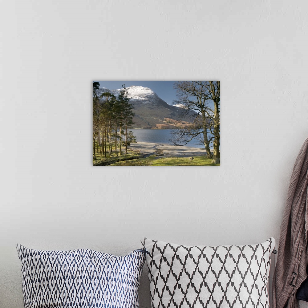 A bohemian room featuring Pines trees with Buttermere in distance, at Enlish Lake District.