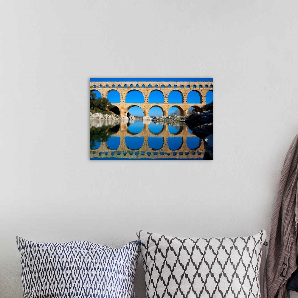 A bohemian room featuring Pont Du Gard And Gard River