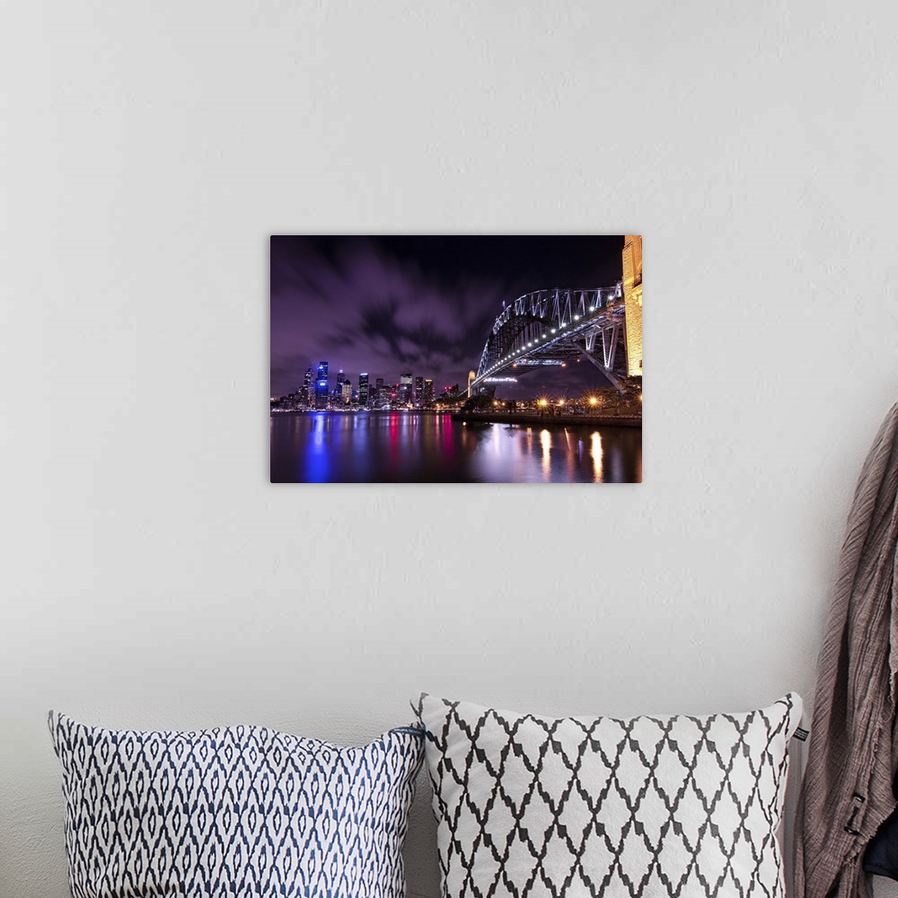 A bohemian room featuring Sydney Harbour Bridge, Australia