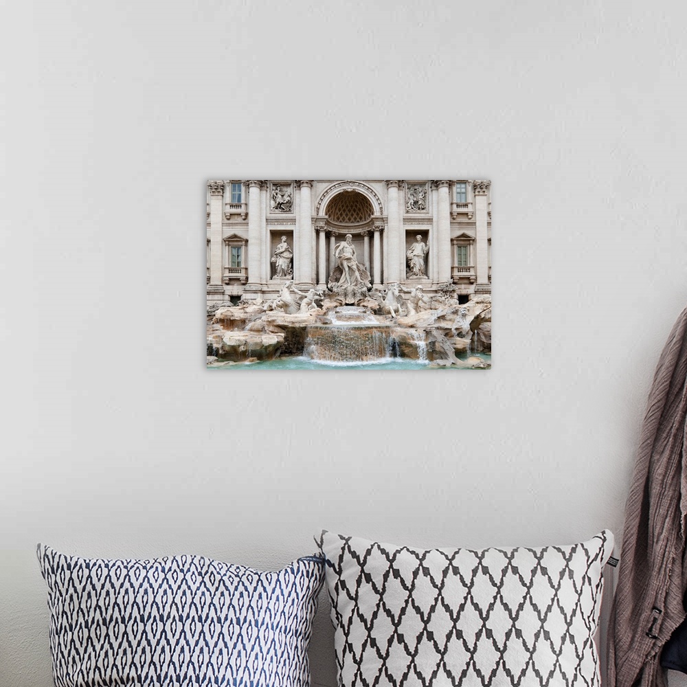A bohemian room featuring The Trevi Fountain is a fountain in the Trevi rione in Rome, Italy. Standing 25.9 meters high and...