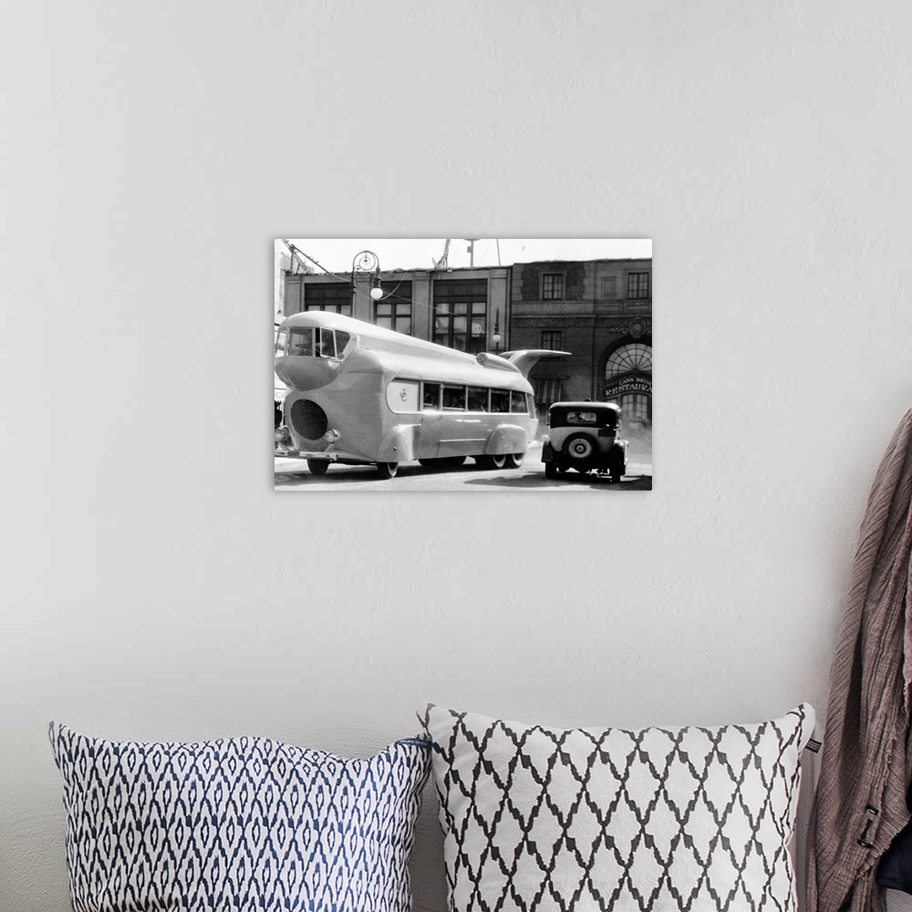 A bohemian room featuring Ultra Modernistic Bus