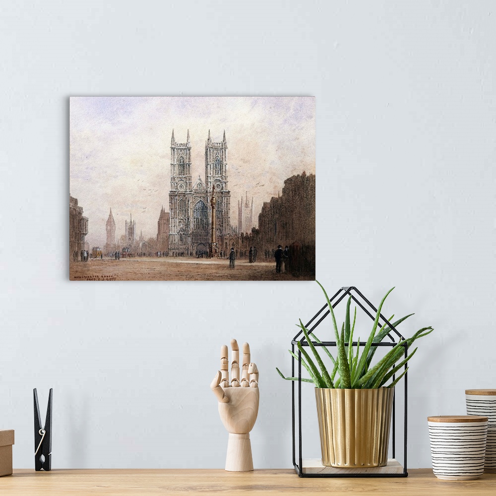 Westminster Abbey, London By Fred E.J. Goff Wall Art, Canvas Prints ...