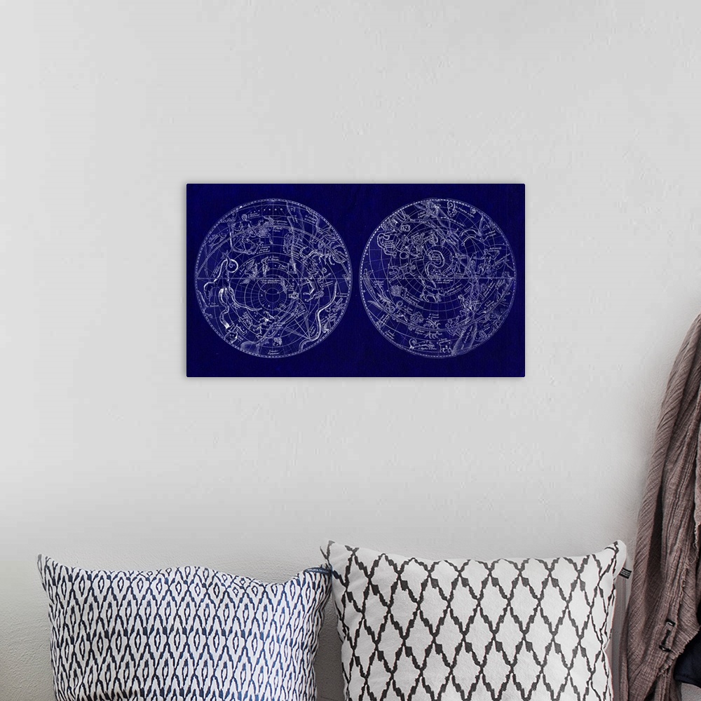 A bohemian room featuring Astrological Charts