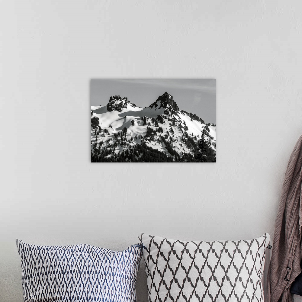 A bohemian room featuring Pinnacle Peak