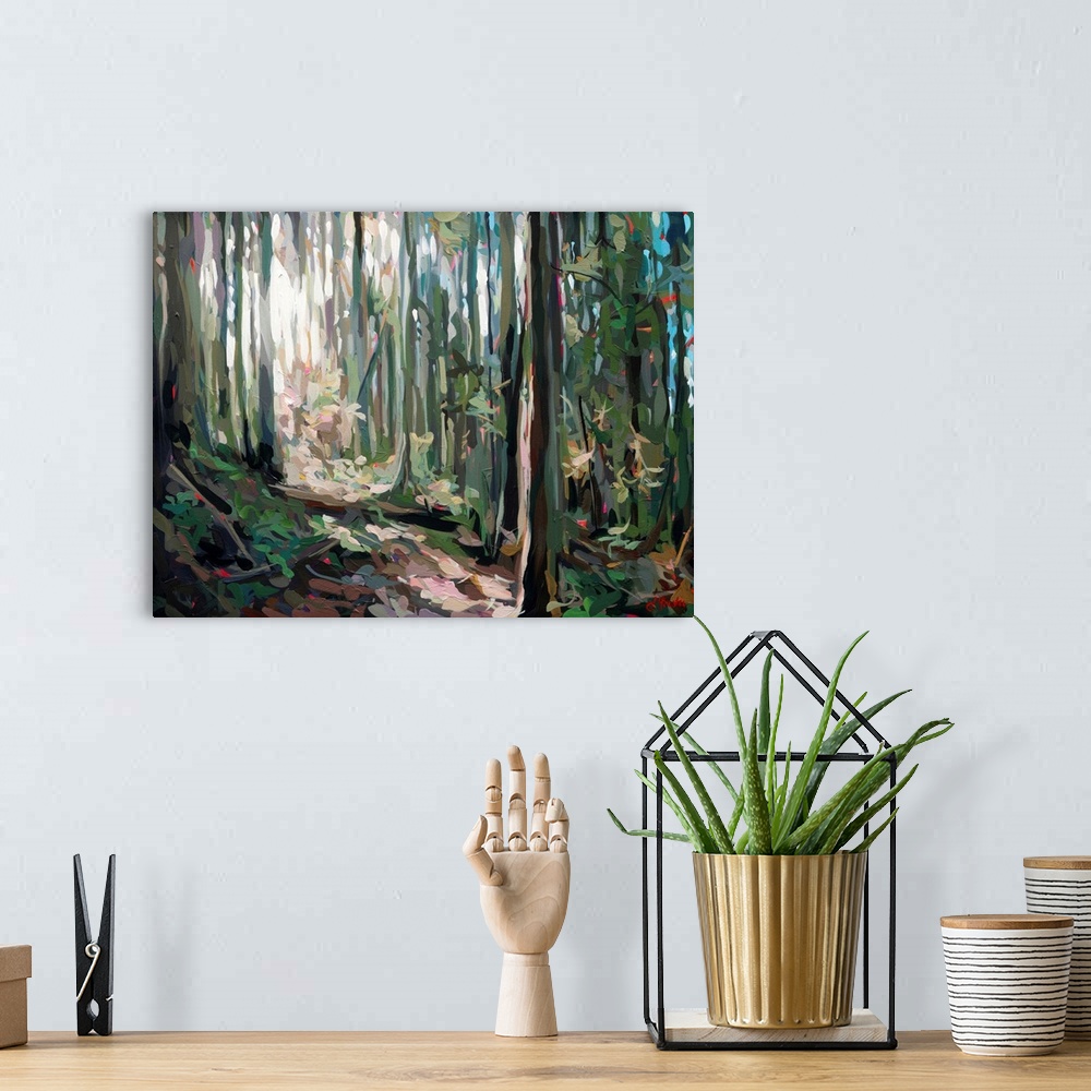 Forest Light Wall Art, Canvas Prints, Framed Prints, Wall Peels | Great ...
