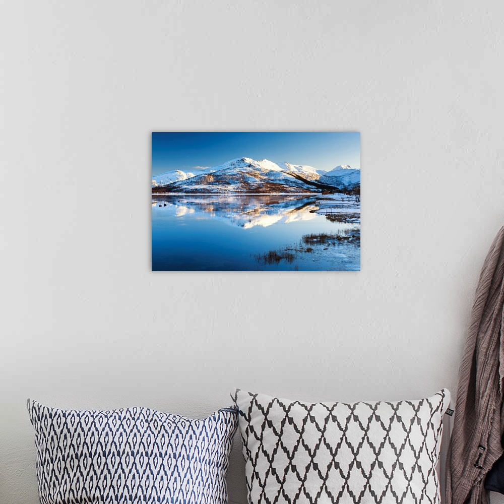 A bohemian room featuring Alstadpollen Reflections, Lofoten Islands, Norway