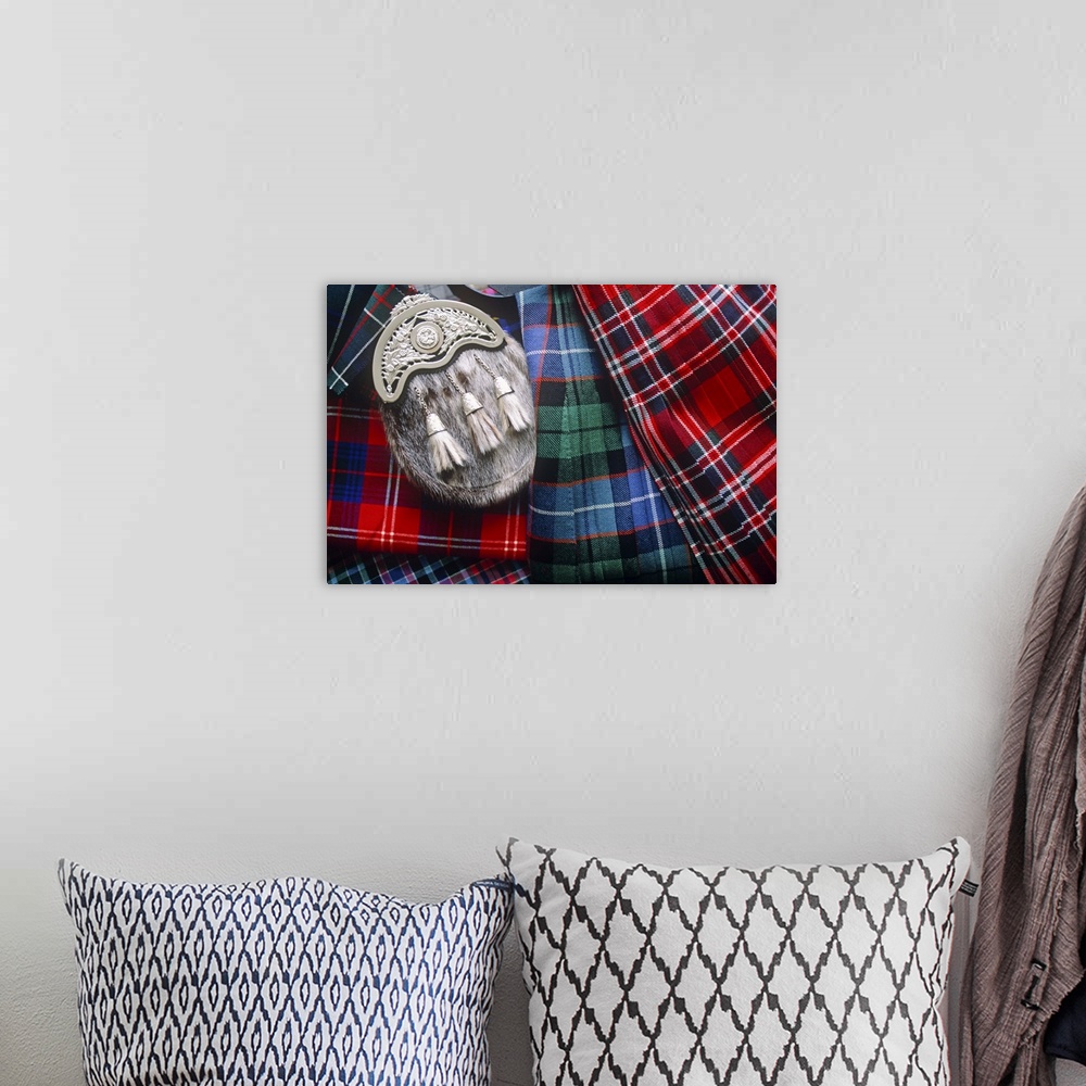 A bohemian room featuring Clan Tartans, Inverness, Scotland.