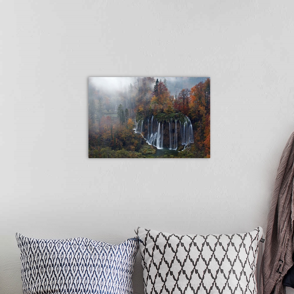 A bohemian room featuring Croatia, The incredible autumn colours and waterfalls of Plitvice National Park.