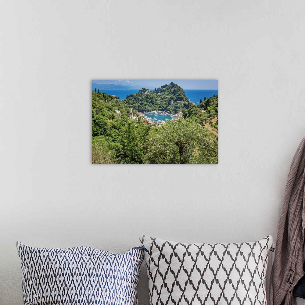 A bohemian room featuring Europe, italy, Liguria. View over Portofino.