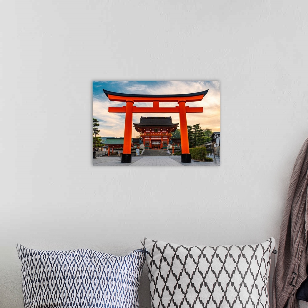 A bohemian room featuring Fushimi Inari-taisha shrine, Fushimi ward, Kyoto, Kyoto prefecture, Kansai region, Japan.